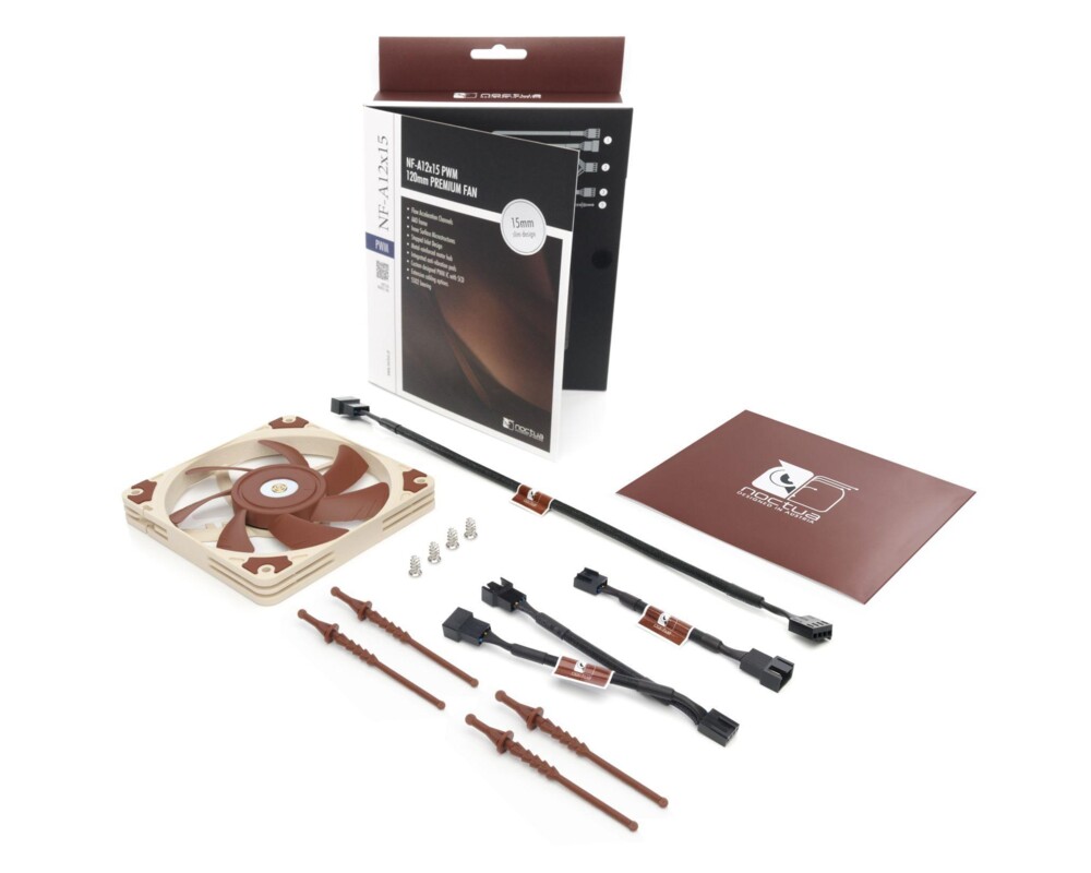 Вентилатор Noctua нископрофилен 120x120x15mm NF-A12... 18