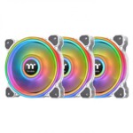 <span>Вентилатор</span> Thermaltake Riing Quad 14 RGB Radiator Fan TT Premium Edition 3 Броя - Бяло с включен контролер <span class='catalog-num-in-name'>F101-SW-A</span> - 
