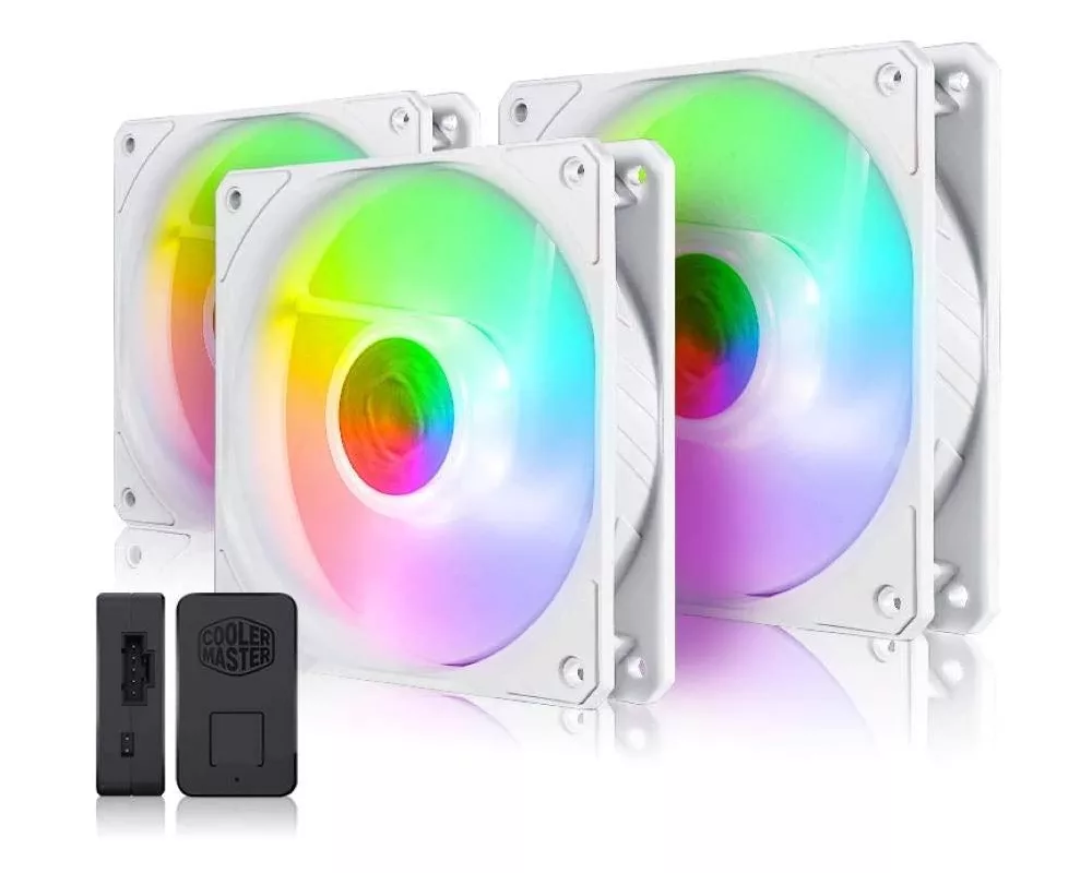Вентилатор Cooler Master SickleFlow 120 ARGB White Edition 3in1 5