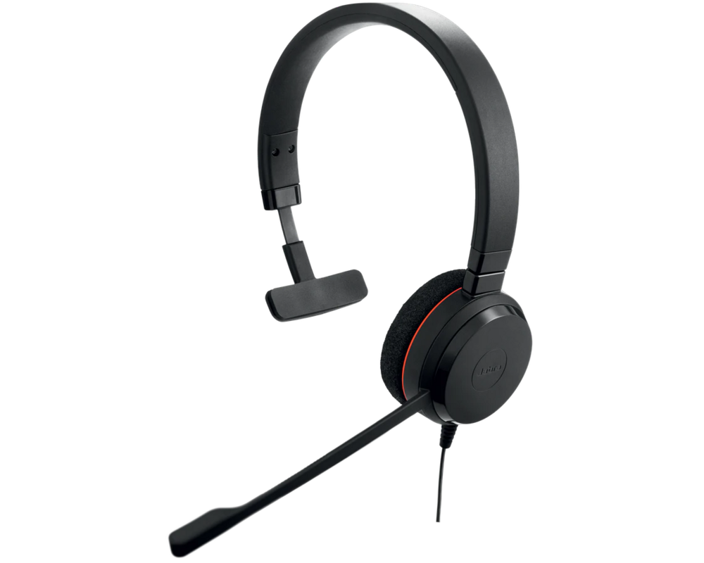Слушалки Jabra Evolve 20 UC, Моно, Микрофон, Черни 3