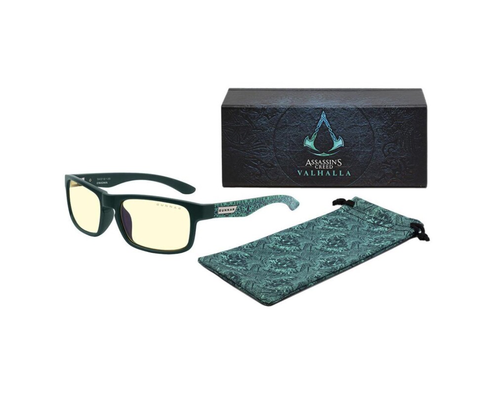 Очила за компютър GUNNAR OPTICS Enigma Teal, Amber, Assassin's Creed Valhalla, Черен 4