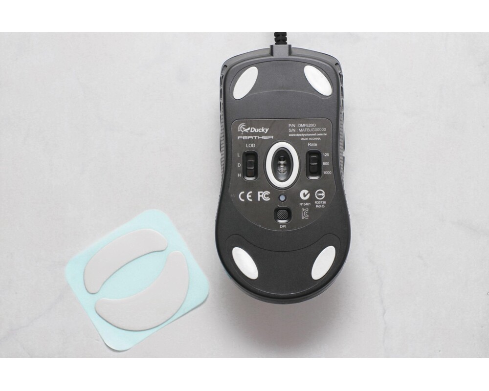 Мишка Геймърска мишка Ducky Feather, RGB 5