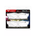 Памет Team Group T-Force Delta RGB White, DDR4, 32GB (2x16GB), 3600MHz, 1.35V 3