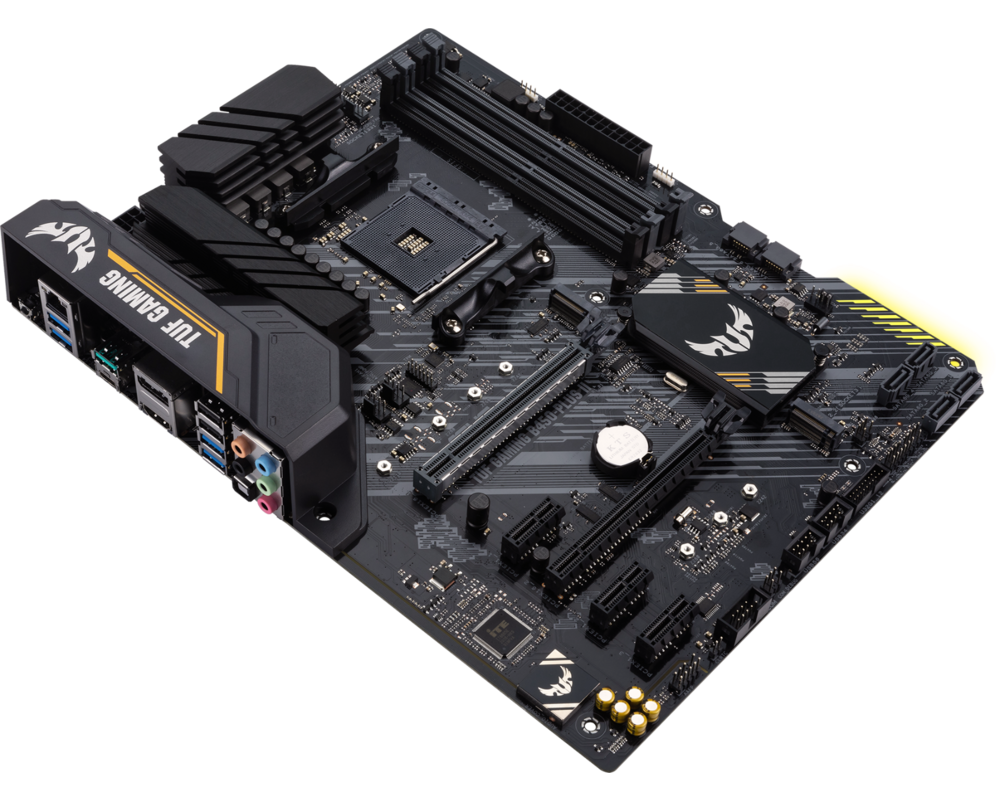 Дънна платка ASUS TUF GAMING B450-PLUS II AM4 B450 4xDIMM DDR4Up to 128GB M.2 4xSATA 6Gb 22