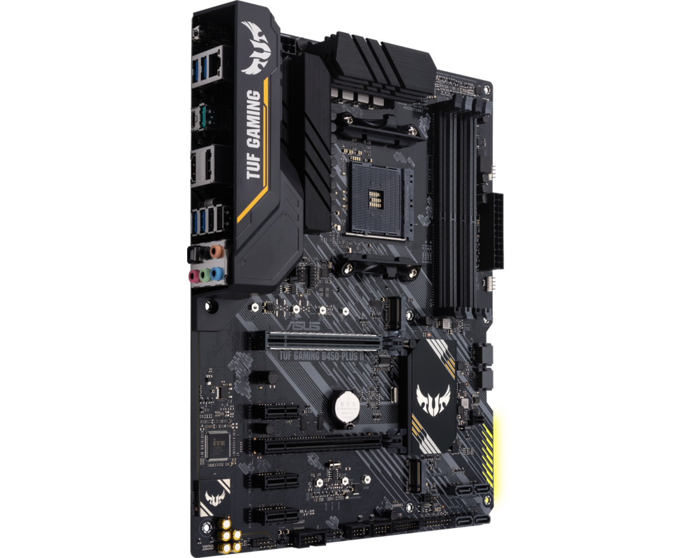 Дънна платка ASUS TUF GAMING B450-PLUS II AM4 B450 4xDIMM DDR4Up to 128GB M.2 4xSATA 6Gb 19