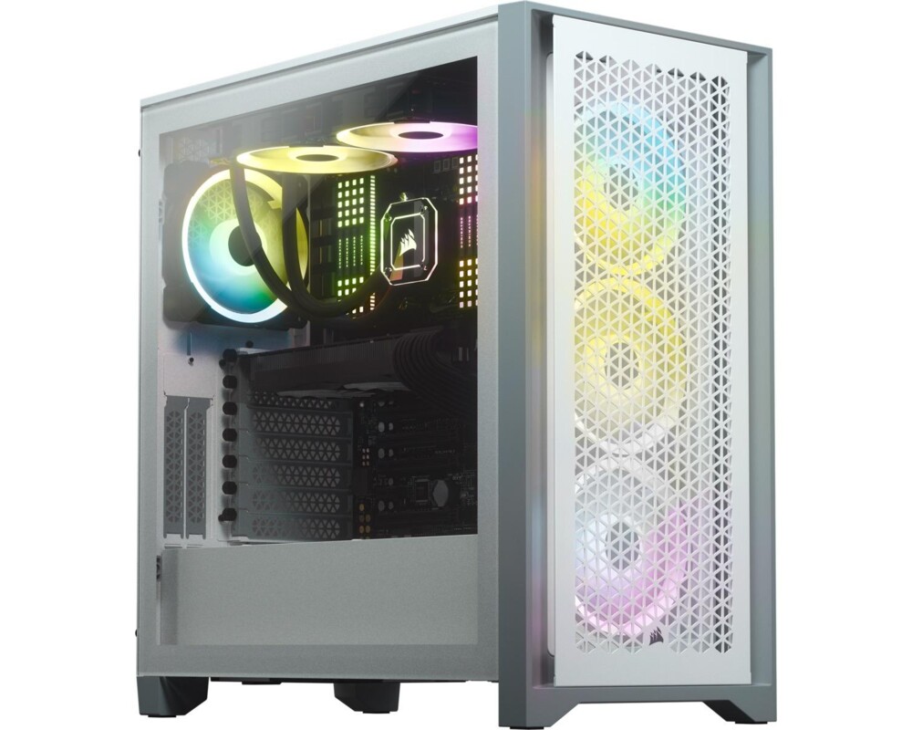 Кутия CORSAIR 4000D Airflow Tempered Glass Mid-Tower White case 30