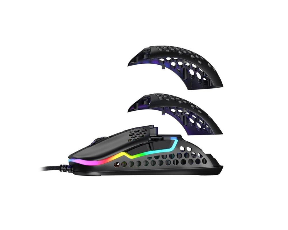 Мишка Геймърска мишка Xtrfy M42 Black, RGB, Черен 8