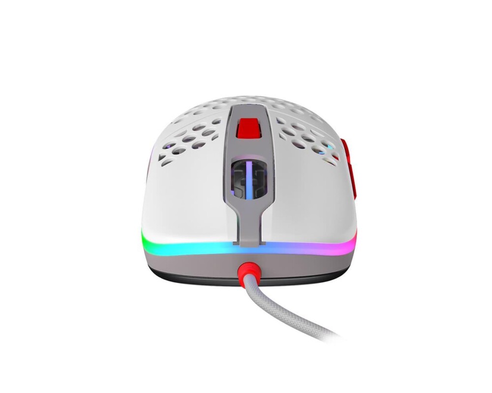 Мишка Геймърска мишка Xtrfy M42 Retro, RGB, Бял/Сив/Червен 3