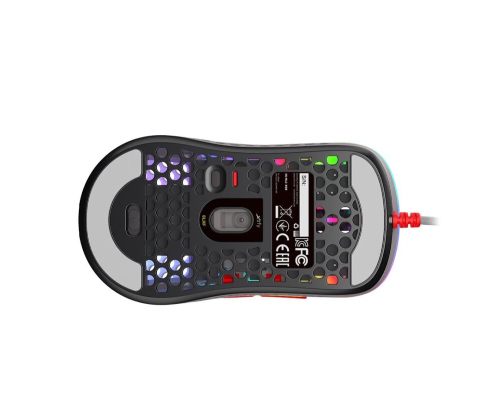 Мишка Геймърска мишка Xtrfy M42 Retro, RGB, Бял/Сив/Червен 7