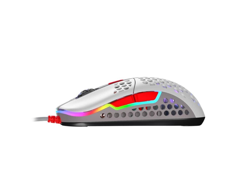 Мишка Геймърска мишка Xtrfy M42 Retro, RGB, Бял/Сив/Червен 4