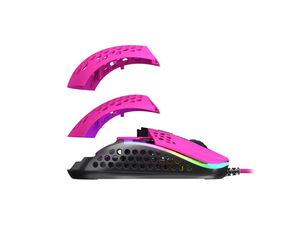 Мишка Геймърска мишка Xtrfy M42 Pink, RGB, Розов 9