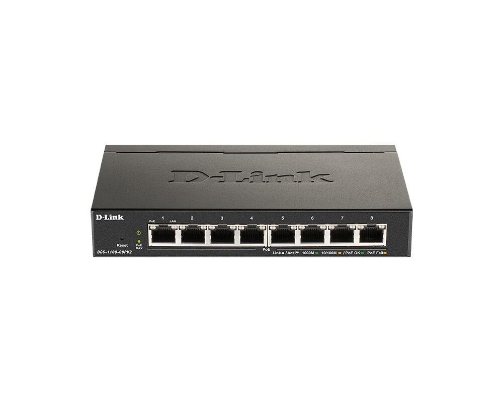 Switch (Комутатор) D-Link 8-Port PoE Gigabit Smart Managed Switch DGS-1100-08PV2 9