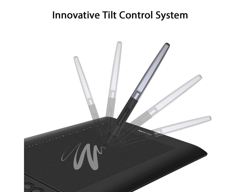 Графичен таблет HUION H610PRO V2, USB, Черен 4
