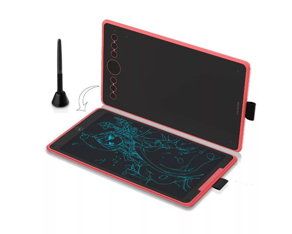 Графичен таблет HUION Inspiroy Ink H320M, USB-C, Черен 2