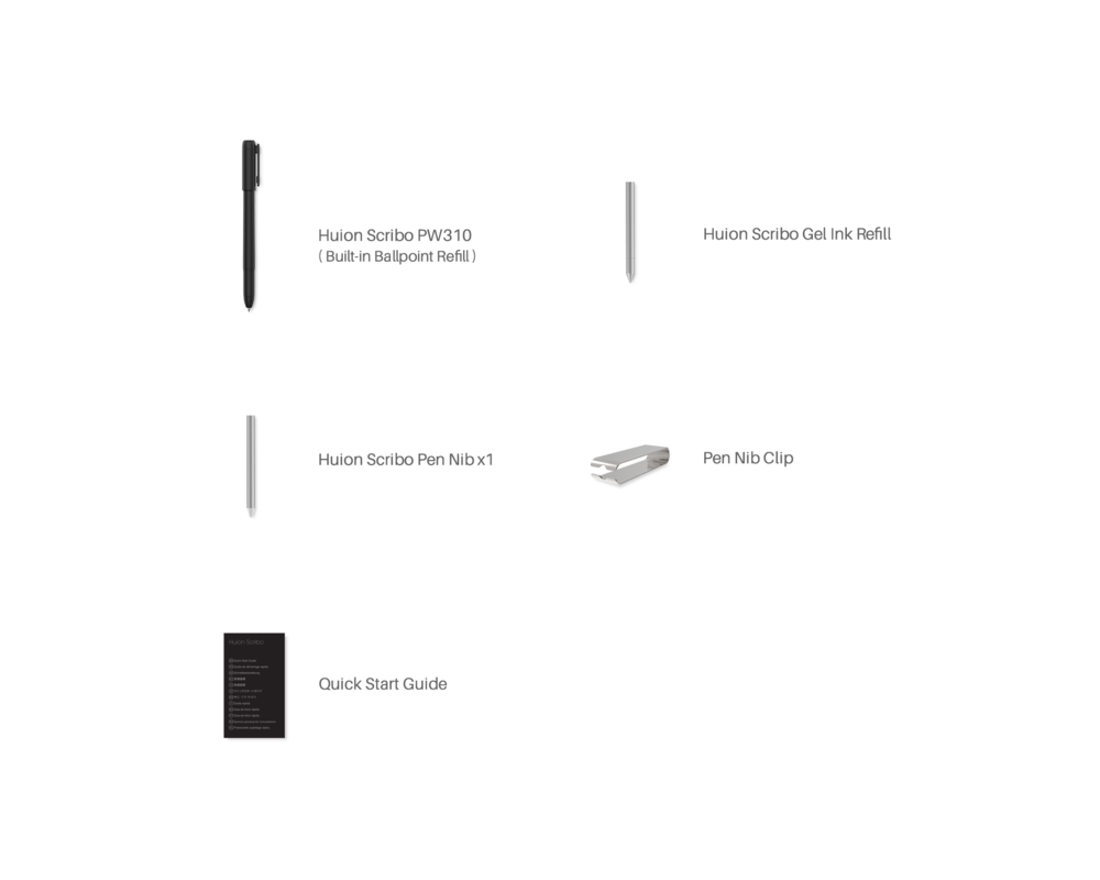 Графичен таблет Цифрова писалка за таблет HUION Scribo PW310 5