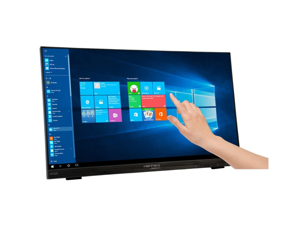 Монитор HANNSPREE HT225HPB, LED, 21.5 inch, Wide, Full HD, Display Port, VGA, HDMI, Черен 2