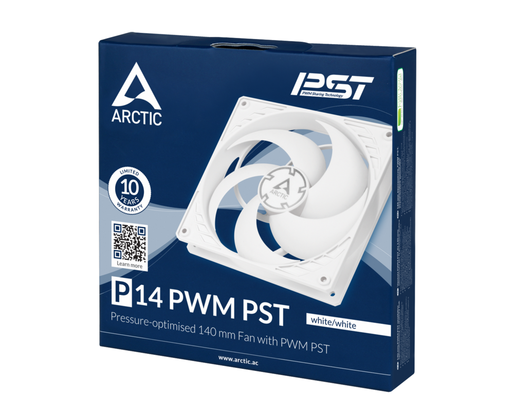Вентилатор ARCTIC P14 PWM PST White/White 4
