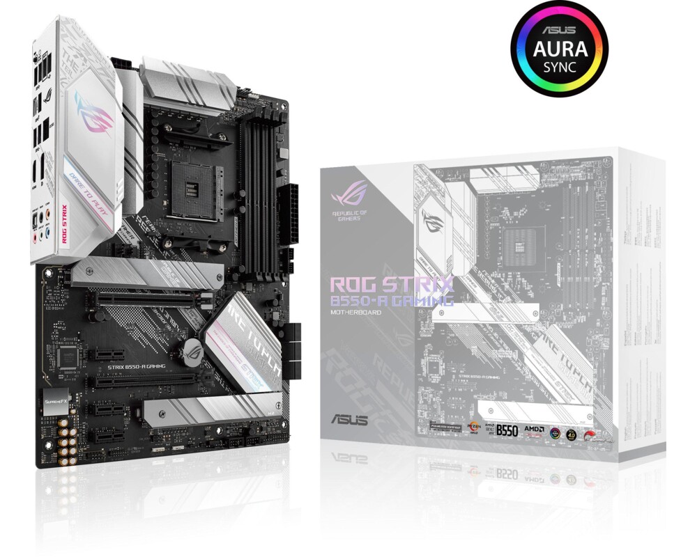 Дънна платка ASUS ROG STRIX B550-A GAMING AM4 B550 USB3.2 M.2 SATA MB 2