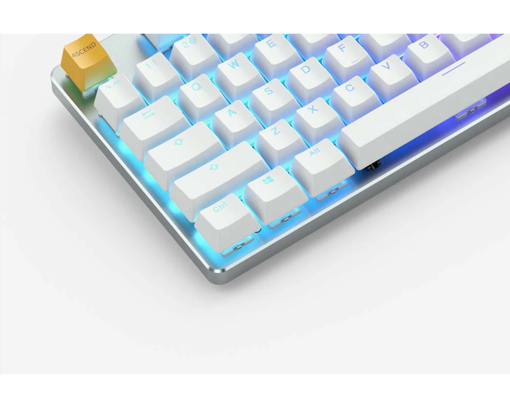 Клавиатура Геймърскa механична клавиатура Glorious White Ice GMMK RGB TKL, Gateron Brown US Layout 3