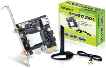  PCI Express адаптер Gigabyte GC-WB1733D-I, 2x2 802.11ac 160MHz, Bluetooth 5.0 192378 GA-GC-WB1733D-I на топ цена - PIC.bg