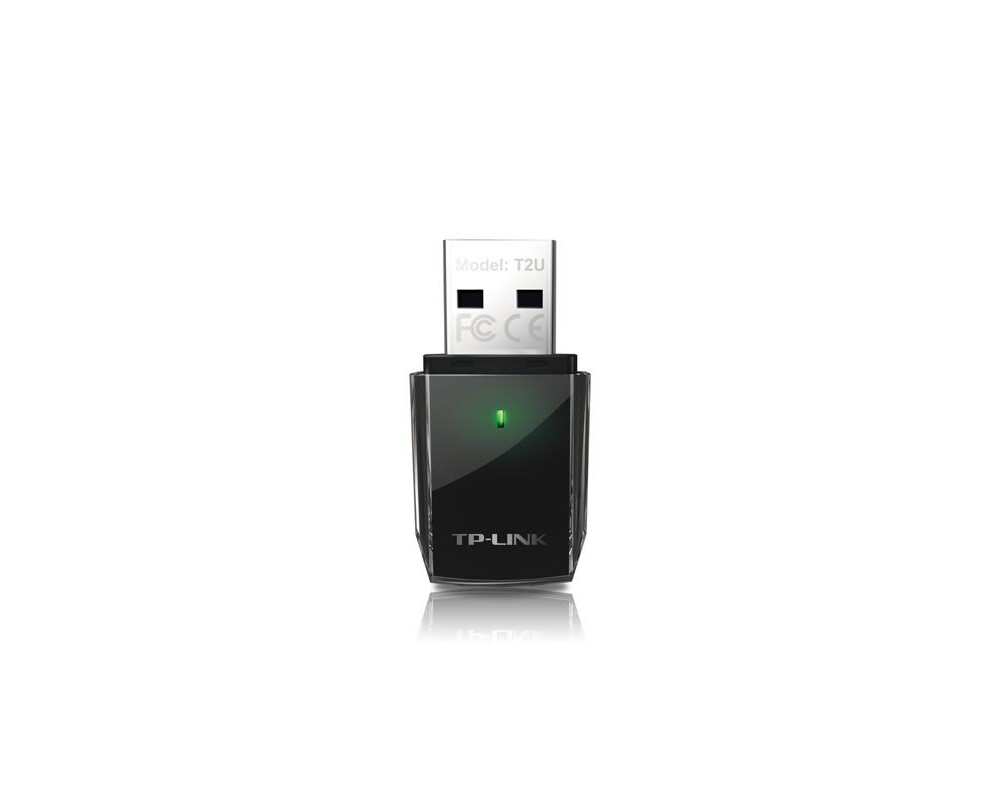 Мрежова карта Адаптер TP-LINK Archer T2U, AC600, Dual band, USB, вградена антена 5