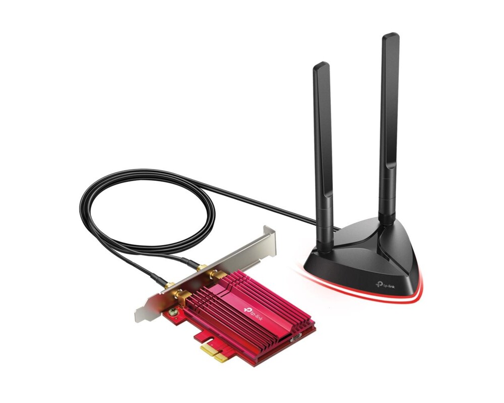 Мрежова карта адаптер TP-LINK Archer TX3000, AX3000 Wi-Fi 6, PCI-EX, Bluetooth 5.0, две външни антени 2