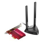 <span>Мрежова карта</span> адаптер TP-LINK Archer TX3000, AX3000 Wi-Fi 6, PCI-EX, Bluetooth 5.0, две външни антени <span class='catalog-num-in-name'>ARCHER-TX3000E</span> - 