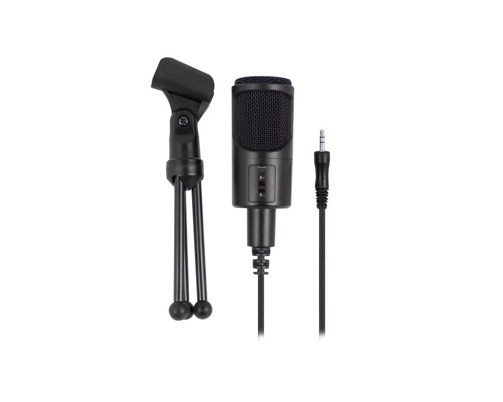 Микрофон EWENT EW3552, филтър за шум, Черен 2