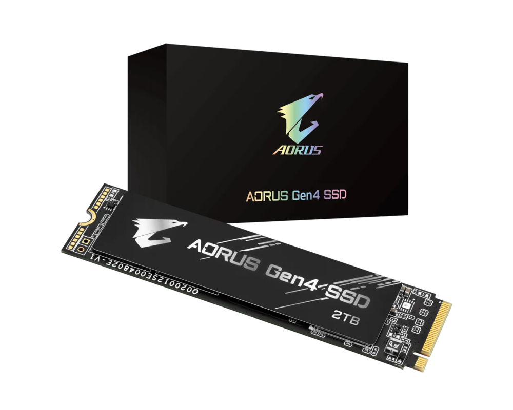 SSD Gigabyte AORUS, 2TB, NVMe, PCIe Gen4 SSD 3