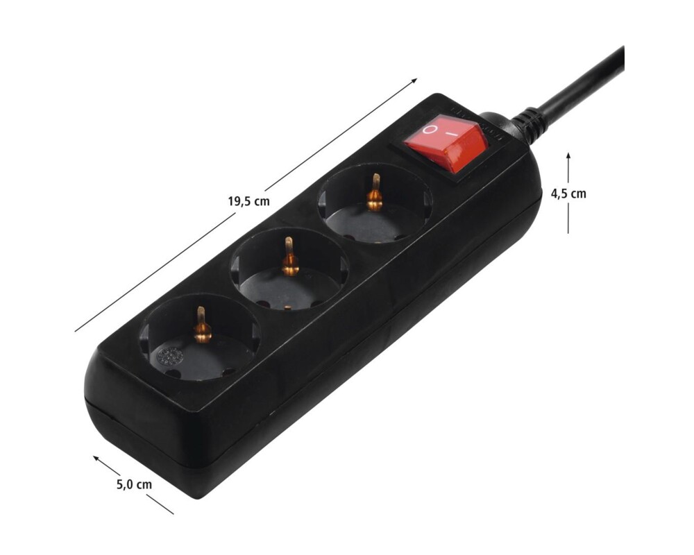 Разклонител HAMA 108835, 3гнезда, 108835 3