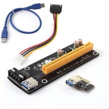  RAID Estillo Riser Card 6 Pin, PCI-Е x 1 към PCI-Е x16, USB 3.0 193611 EST-PCIE-RISER-CARD на топ цена - PIC.bg