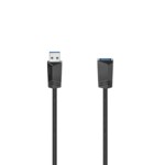 <span>Адаптери</span> Удължителен кабел HAMA, USB 3.0 A мъжко - USB-А женско,1.5 м, Екраниран, Черен <span class='catalog-num-in-name'>HAMA-200628</span> - 