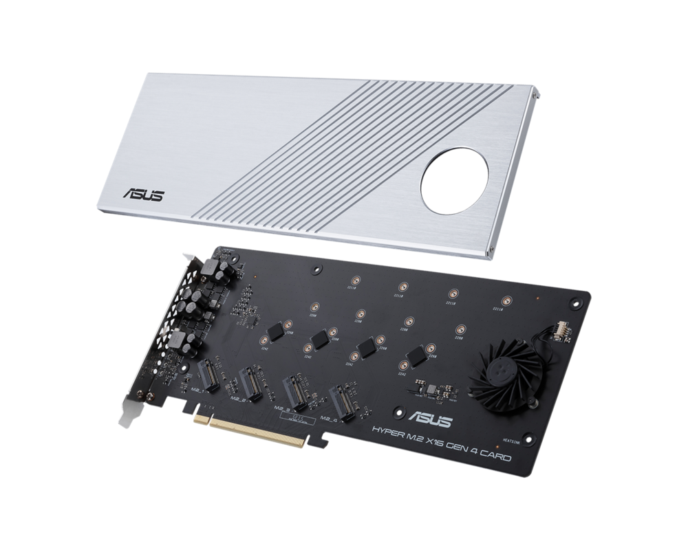 Контролер Карта ASUS Hyper M.2 x16 Gen 4 Card (PCIe 4.0/3.0) 3