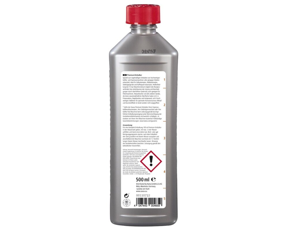 Почистващ продукт Антикалциращ препарат Xavax Premium, за кафе машини, 500 мл 2