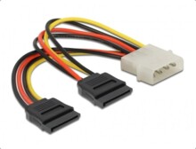  DeLock Power Molex 4 Pin мъжко към 2 x SATA 15 Pin, 16 cm 193992 DELOCK-60102 на топ цена - PIC.bg