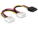 <span>Кабел</span> DeLock Power 4 pin мъжко към SATA 15 pin female + 4 pin женско, 16.5 cm <span class='catalog-num-in-name'>DELOCK-60103</span> - 
