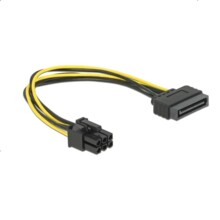  DeLock Power SATA 15 pin към 6 pin PCI Express, 20 cm 193999 DELOCK-82924 на топ цена - PIC.bg