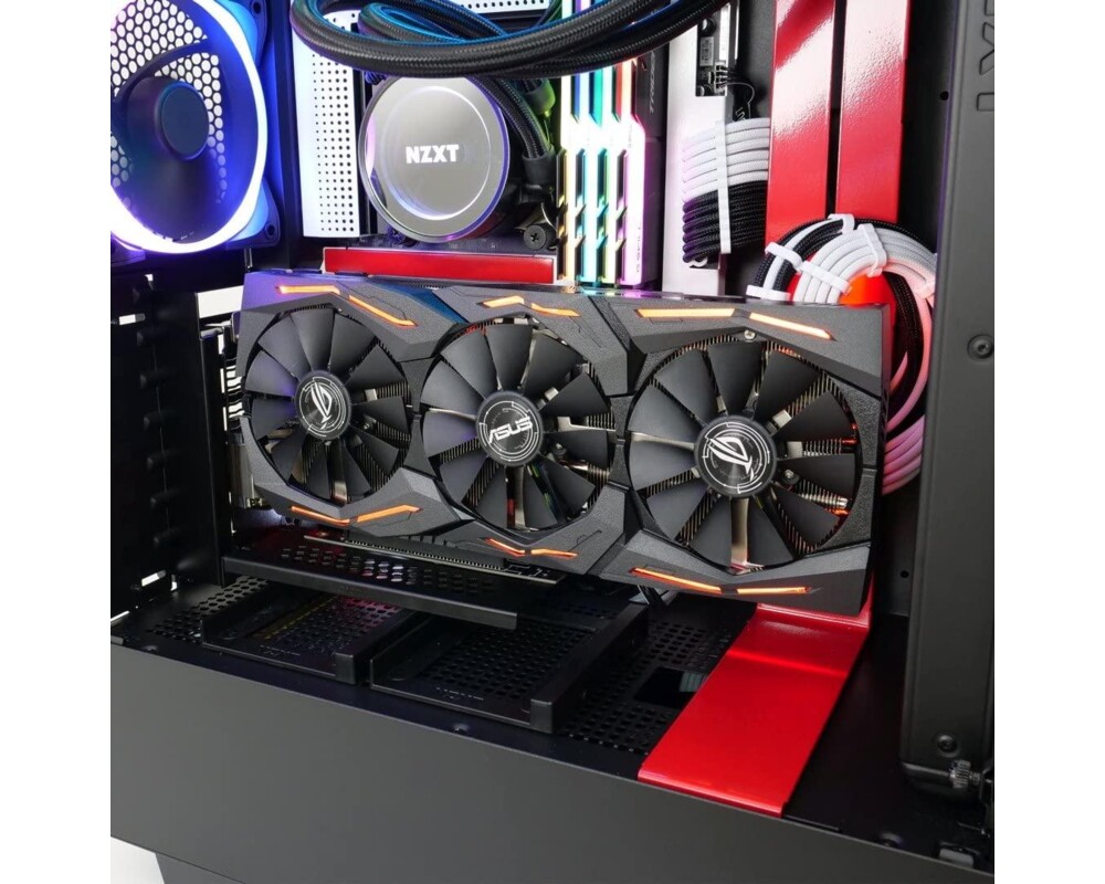 Кабел Универсален брекет и кабел за вертикален монтаж за видео карта CableMod, PCIe x16, 2x DisplayPort кабел 2