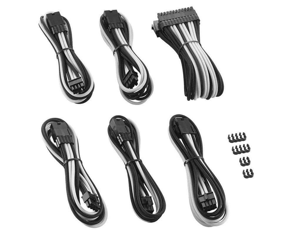 Кабел Комплект оплетени кабели CableMod PRO ModMesh, Black/White 2