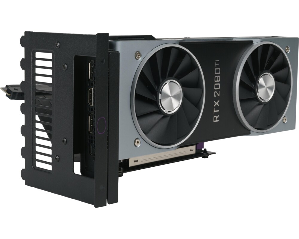 Кабел Cooler Master GPU holder V2 Брекет и кабел за вертикален монтаж на видео карта 5