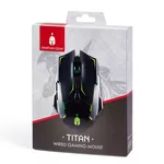 Мишка Геймърска мишка Spartan Gear Titan, черен 2