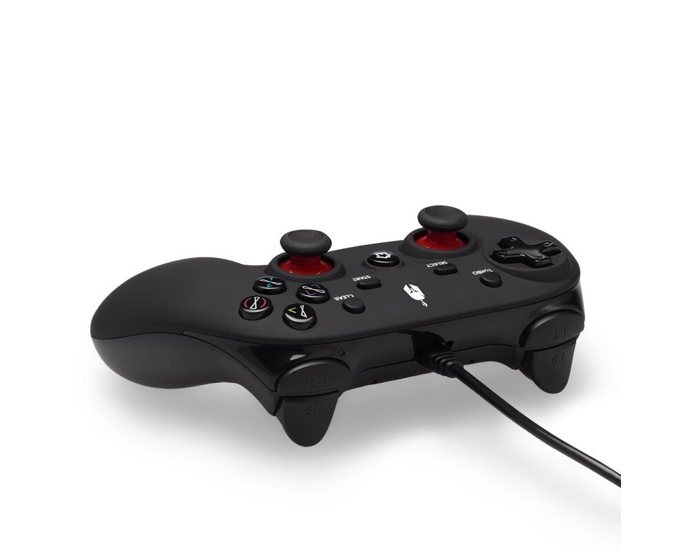 Джойстици и Геймпадове Жичен Spartan Gear Oplon, за PC и PS3, Черен 3