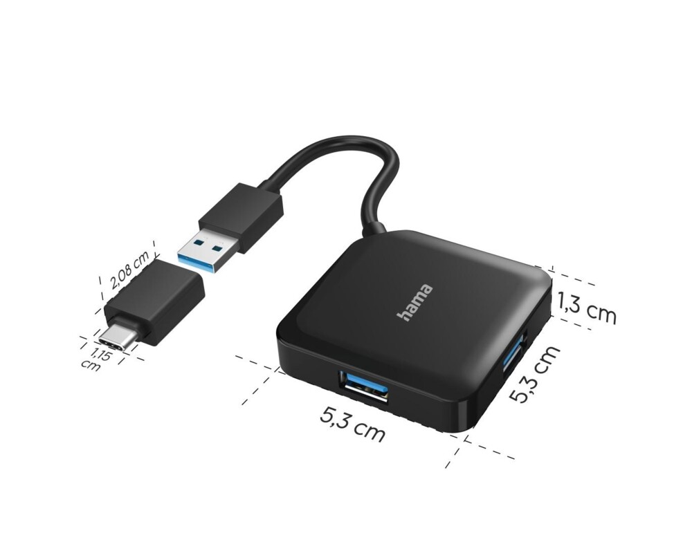 USB хъб USB-А хъб, 4-портов, HAMA-200116 9