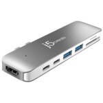 <span>USB хъб</span> Докинг станция j5 create JCD382, за MacBook Pro, USB-C, Сребрист <span class='catalog-num-in-name'>J5-JCD382</span> - 
