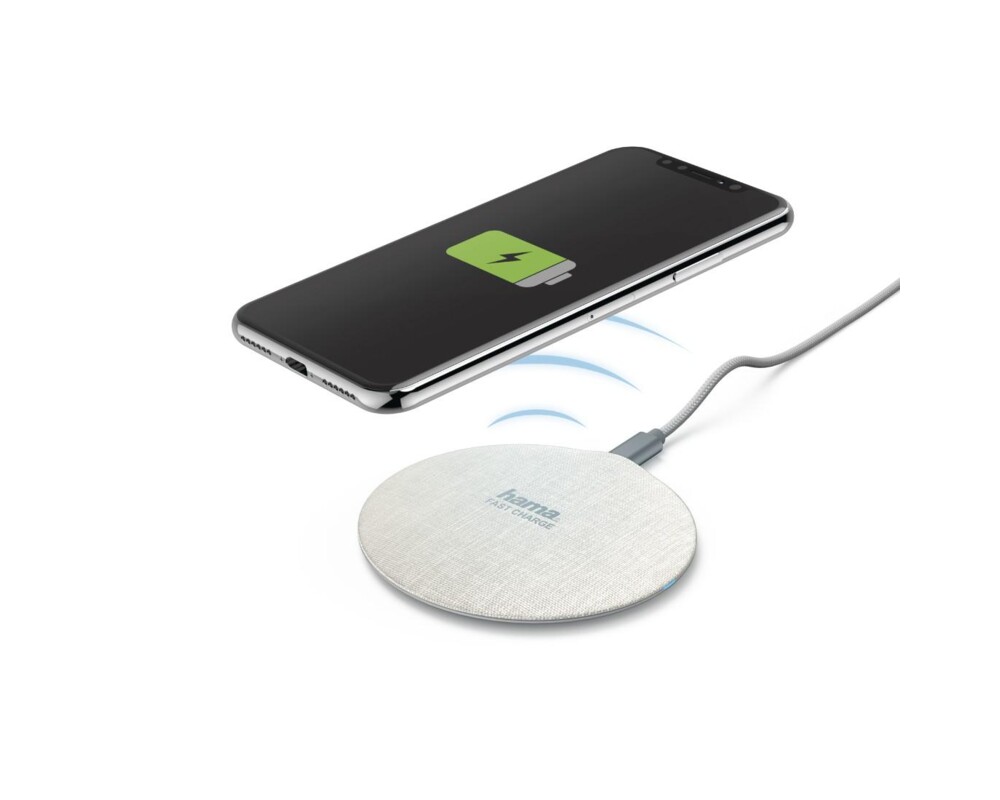 Зарядно Безжично -комплект HAMA FC10 Metal, 10W, Бяло 2