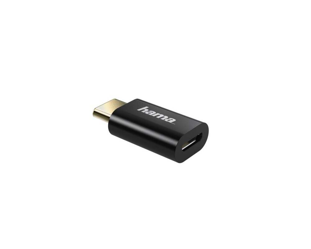 Адаптери HAMA, Micro USB женско - USB-C мъжко, 480 Mbit/s,Черен 3