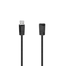  Удължителен кабел HAMA, USB-A женско - USB-A мъжко, 5 м, екраниран, черен 196828 HAMA-200621 на топ цена - PIC.bg
