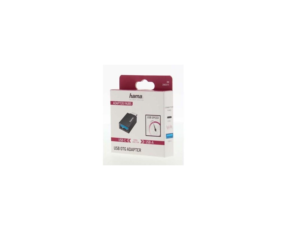 Адаптери HAMA OTG USB-C мъжко-USB 3.2 Gen 1 A женско, 5Gbit/s Черен 2