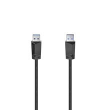  HAMA USB 3.0, USB-A мъжко - USB-А мъжко, 1.5 м, 5Gbit/s, екраниран 197075 HAMA-200624 на топ цена - PIC.bg