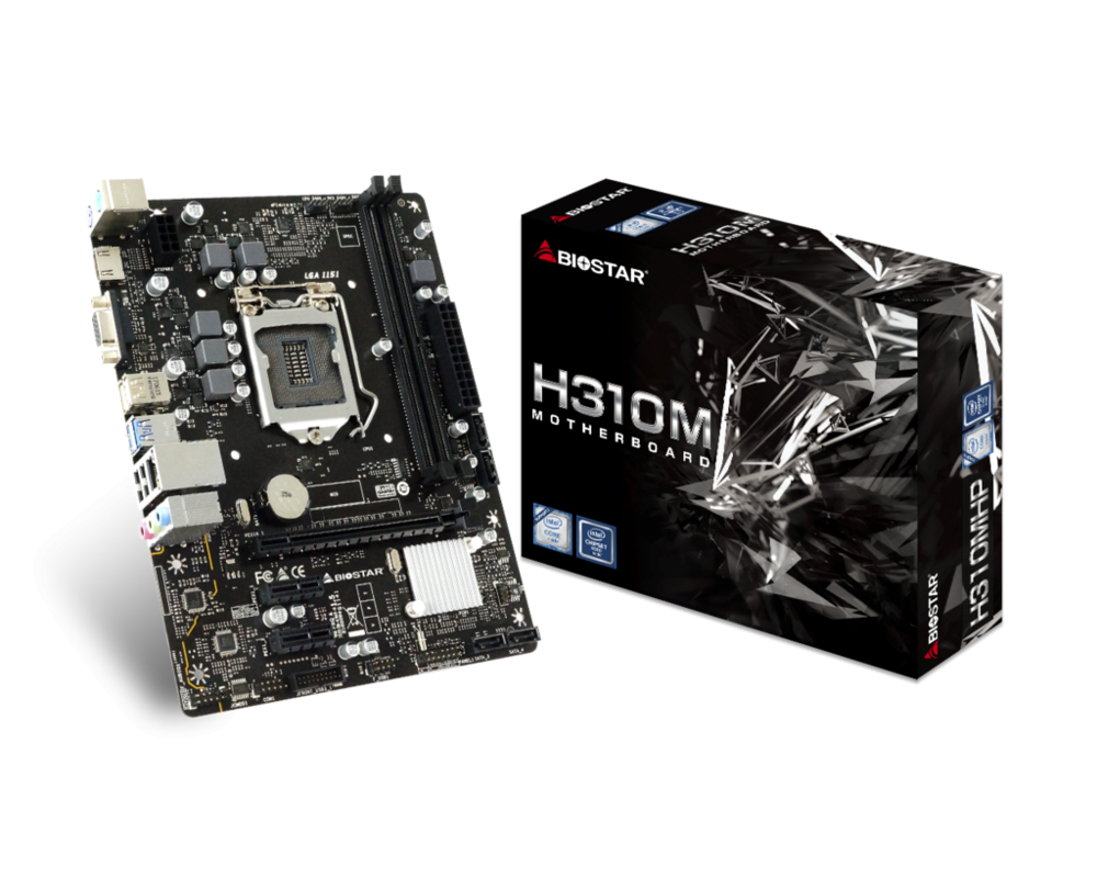 Дънна платка BIOSTAR H310MHP, Intel H310, sock. 1151 2